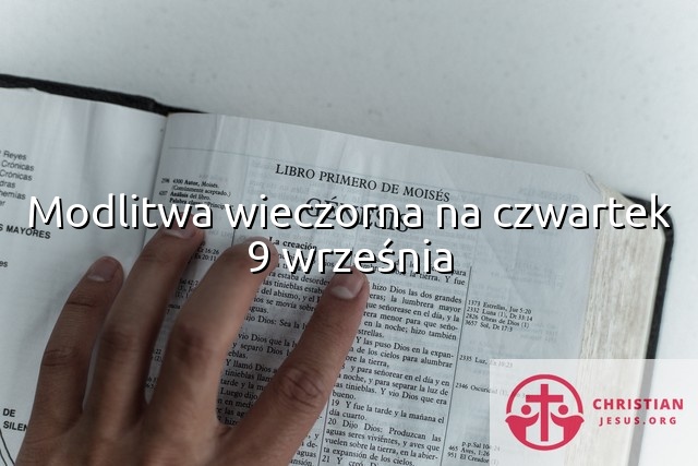 Modlitwa wieczorna na czwartek 9 września